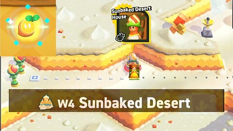 Super Mario Wonder: Sunbaked desert