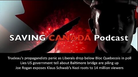 SCP262 - Trudeau tanks liberal party below Quebec Separatists in polls, his propagandists panic