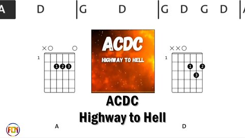 ACDC Highway to Hell FCN GUITAR CHORDS & LYRICS