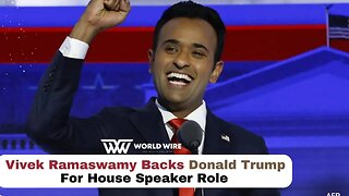 Vivek Ramaswamy Backs Donald Trump For House Speaker Role-World-Wire