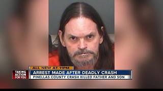 Man arrested for DUI manslaughter in 4-vehicle crash that killed father and son in Pinellas County