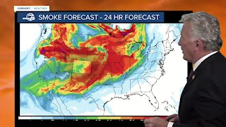 Mike Nelson's Tuesday afternoon wildfire smoke forecast