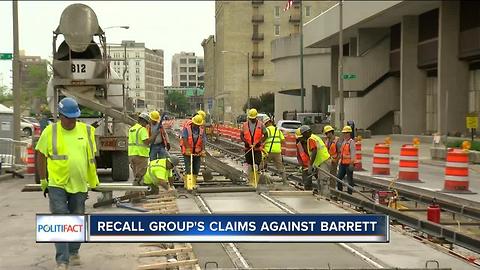 PolitFact Wisconsin: Mayor Barrett recall group on the streetcar