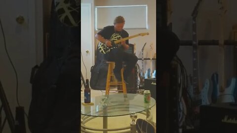 Frank Hannon from Tesla plays Eruption on an Eddie Van Halen Custom Striped and Stage Played Guitar