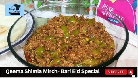 Qeema Shimla Mirch | Eid-ul-Azha Special Recipes | Beef Recipes| Fresh Daily