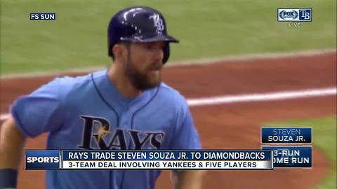 3-team trade sends Steven Souza Jr. to Diamondbacks, Brandon Drury to Yankees, prospects to Rays