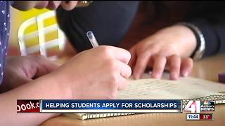 Helping students apply for scholarships