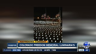 Colorado Freedom Memorial luminaria's