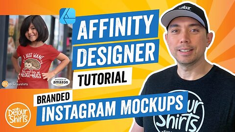 How to Create a TShirt Mockup Without Photoshop for Instagram - PlaceIt + Affinity Designer Tutorial