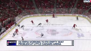 Empty seats are a problem at Little Caesars Arena, and the people in charge know it