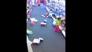 Little Girl Makes Gigantic Mess At A CVS Pharmacy