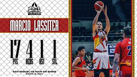 Marcio Lassiter Highlights [San Miguel vs Rain or Shine | Mar. 15, 2024]