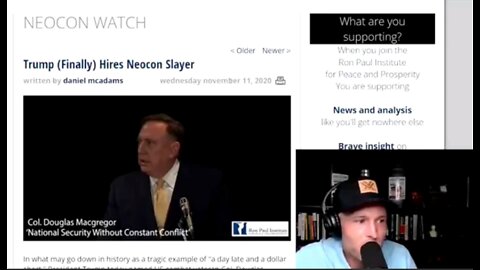 "Absolutely Based" Neocon Slayer Douglas Macgregor on 9/11