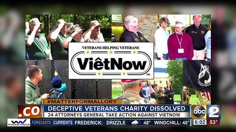 Deceptive Vietnam veterans charity dissolved