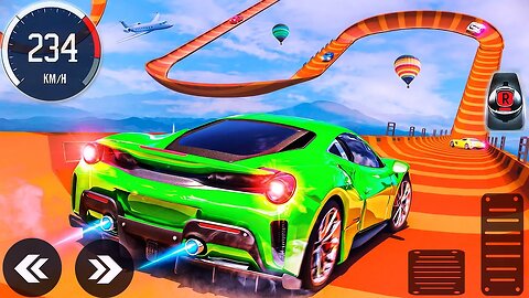 Mega Ramp Car Stunts Extreme Racing - Impossible Sport Car Driving 3D Simulator - Android GamePlay