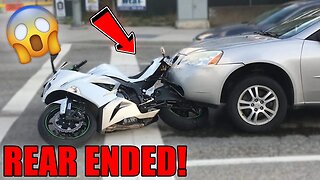 I Got Rear Ended! - Best Motorcycle Crashes, Road Rage & Close Calls of 2023 [Ep.4]