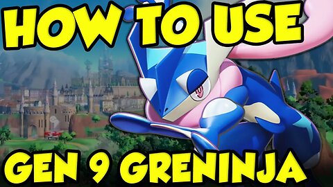 HOW TO USE GRENINJA! Best Greninja Moveset for Pokemon Scarlet and Violet!