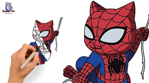 How to Draw Spider - Cat Across the Spider-Verse - Step by Step