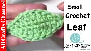 Small Crochet Leaf