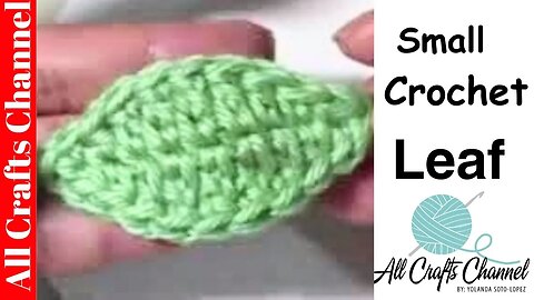 Small Crochet Leaf