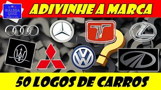 ADIVINHE A MARCA DE CARROS | 50 MONTADORAS MUNDIAIS [Quiz Curiosidades]