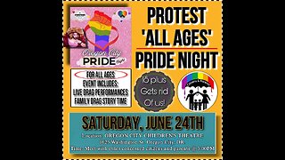 #Patriot #USA #Flag Wave #protest against #pride #drag show for kids in #Oregon 3/ #freedom #lgbt