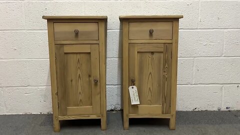 Pair Of Antique Pine Bedside Cupboards (Y7851C) @PinefindersCoUk