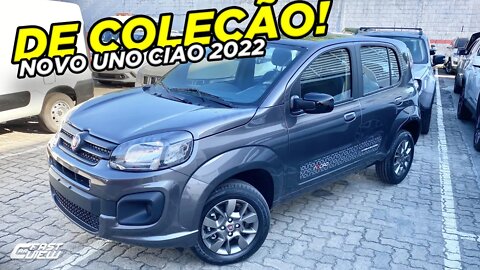 NOVO FIAT UNO CIAO 1.0 FLEX 2022 EM DETALHES