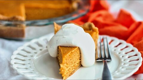 The BEST Gluten Free Pumpkin Pie | So creamy with a secret ingredient!