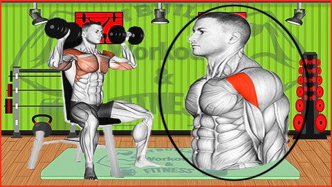 Dumbbell Shoulder Press Workout - Best Shoulder Exercises for Building Muscle