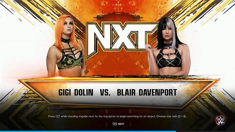 NXT Blair Davenport vs Gigi Dolin
