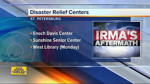 Disaster Relief Centers open up throughout Tampa Bay Area