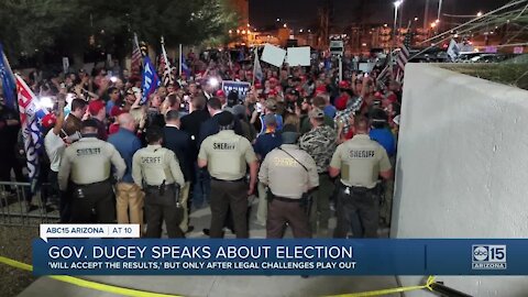 Governor Doug Ducey speaks about election