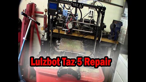 Lulzbot Taz 5 extuder hotend clog jam repair, bad Y endstop, Loose bed screws