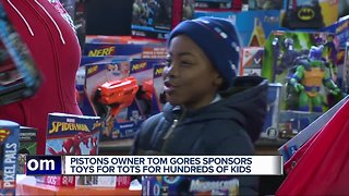 Pistons owner sponsors Toys for Tots for hundreds of kids