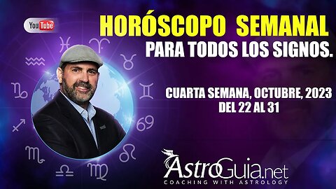 Horóscopo para Todos Los Signos - Cuarta Semana de Octubre * ♈♉♊♋♌♍♎♏♐♑♒♓* #astrologia