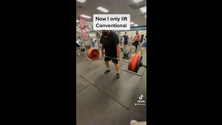 Conventional deadlifts only