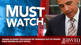 Obama Allowed Thousands of Criminals Out Of Prison Right Before He Left Office