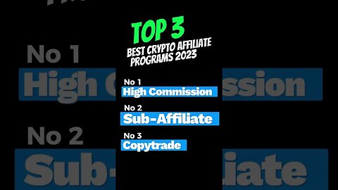 👉👉Top 3 Best Crypto Affiliate Programs 2023 👿 Why Bybit, BingX but not BINANCE or CRYPTO.COM!!! 👿