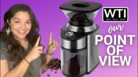 Electric Conical Burr Coffee Grinder, Adjustable Burr Mill with 19 Precise Grind Setting