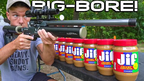 This BIG-BORE Air Rifle is More Powerful Than a 45acp?! (58cal Element MAX)