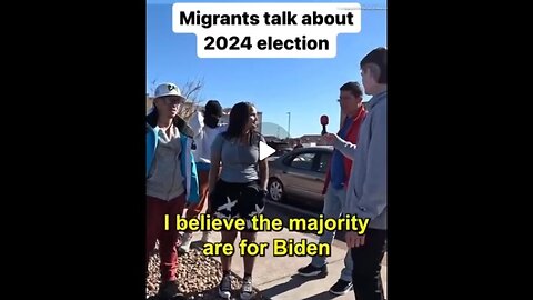 ILLEGAL ALIENS CLAIM THEY'LL BE VOTING FOR JOE BIDEN - 30 SECS.