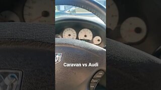 Rev Battle | Dodge Caravan VS Audi S5 #shorts