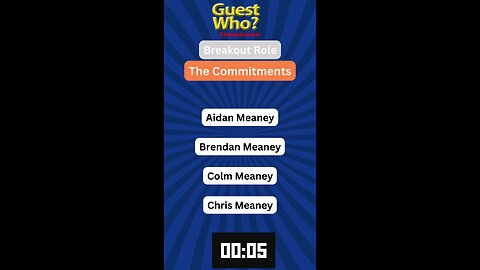 Guest This Actor #104 Like A Quiz, Info, 2 Facts and a Quote? | The Commitments