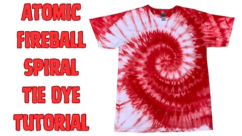 Tie-Dye Designs: Atomic Fireball Single Color Incline Ice Dye Spiral