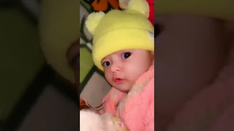 Cute Baby try not to smile Challenge #41 #shorts