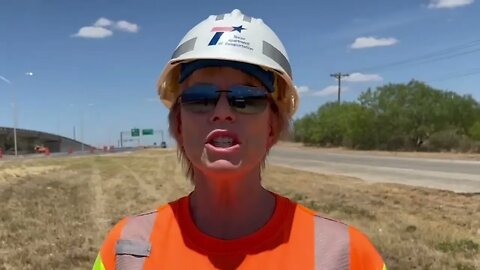 Karen Threlkeld With TxDot On Grand Opening Of US 67