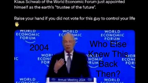 The Pawns WEF Klaus Schwab Yuval Harari Appointed Themselves Trustees Of The World! Carol, NLT5