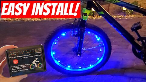 HOW TO INSTALL LED BIKE LIGHTING - LED BIKE WHEEL LIGHTS - ACTIV LITES FROM ACTIV LIFE