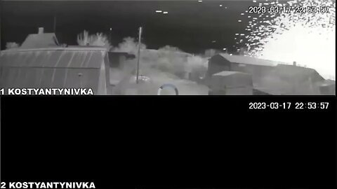 Massive Explosions in Kostyantynivka Ukraine witnessed by one of our cameras March 17, 2023